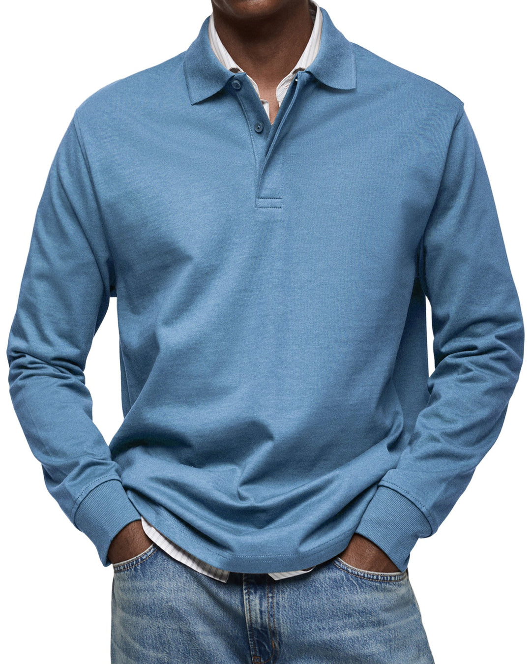 LAURENT MONACO | LUXURY LONG-SLEEVED POLO
