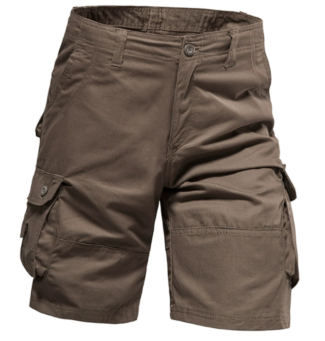GolfThing High Quality Cotton Outdoor Cargo Shorts - Black