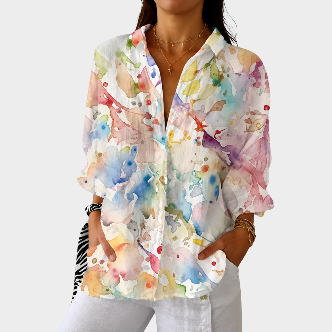 Light and Colourful Blouse with Print
