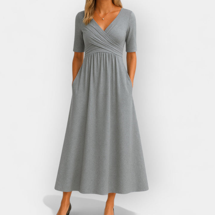 Katarina – Wrap Dress with Short Sleeves