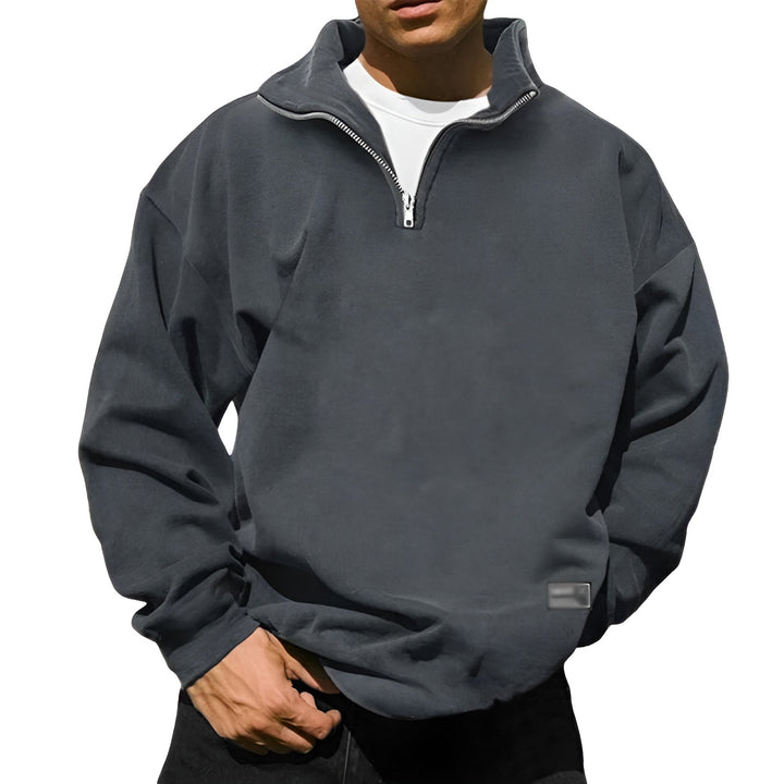 Liam - Fleece Sweater with Stand Collar