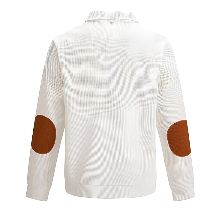 Noah - Outdoor Waffle Sweater with Stand Collar