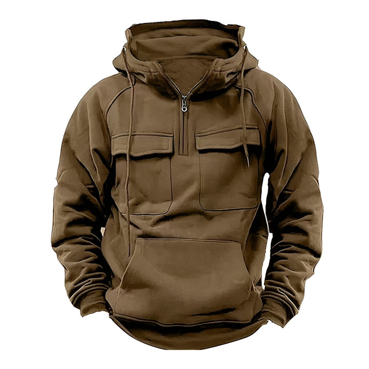James - Vintage Hoodie with Multi-Pocket & Extra Warmth