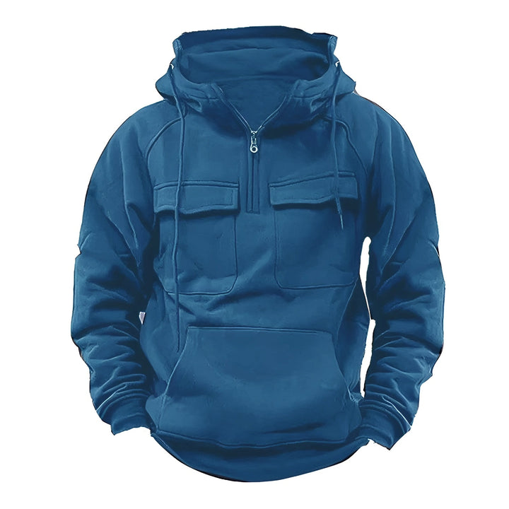 James - Vintage Hoodie with Multi-Pocket & Extra Warmth