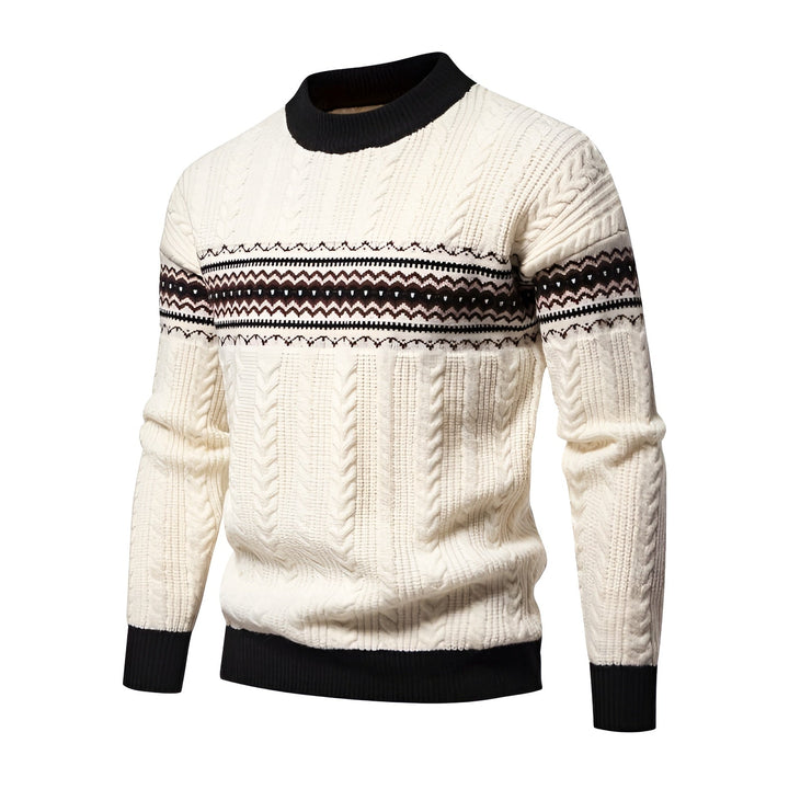 Henry - Men's Vintage Colourblock Jacquard Pullover