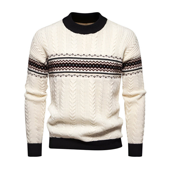 Henry - Men's Vintage Colourblock Jacquard Pullover