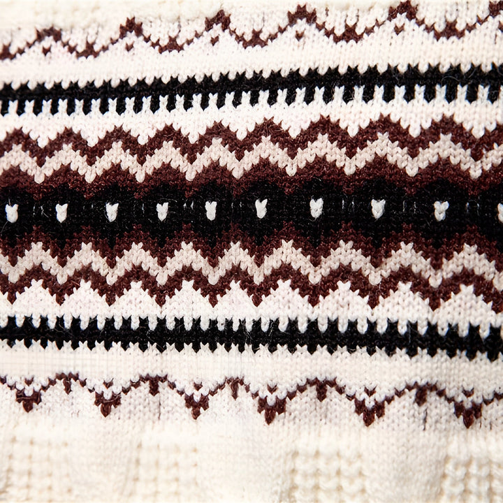 Henry - Men's Vintage Colourblock Jacquard Pullover