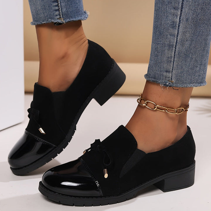 Virna - Elegant Non-Slip Loafers With Bow