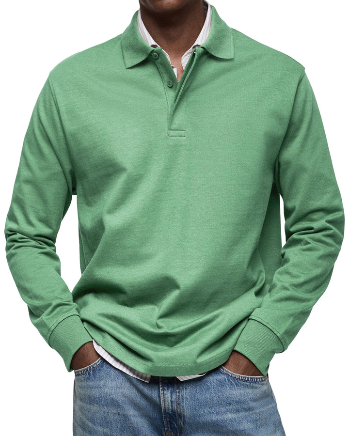 LAURENT MONACO | LUXURY LONG-SLEEVED POLO