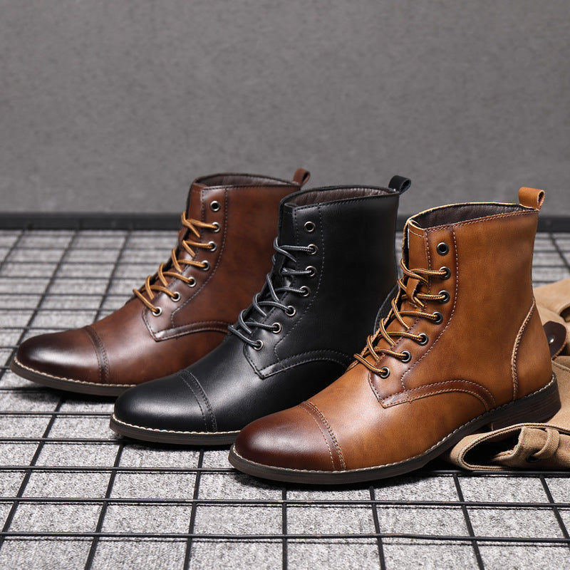 Piet | Faux Leather Ankle Boots