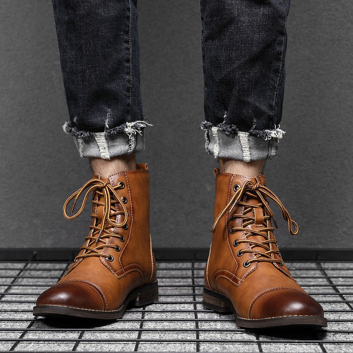 Piet | Faux Leather Ankle Boots