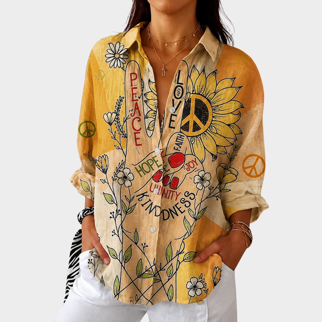 Light and Colourful Blouse with Print