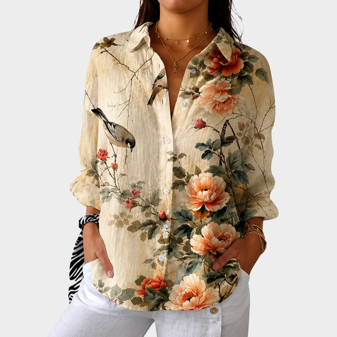 Light and Colourful Blouse with Print