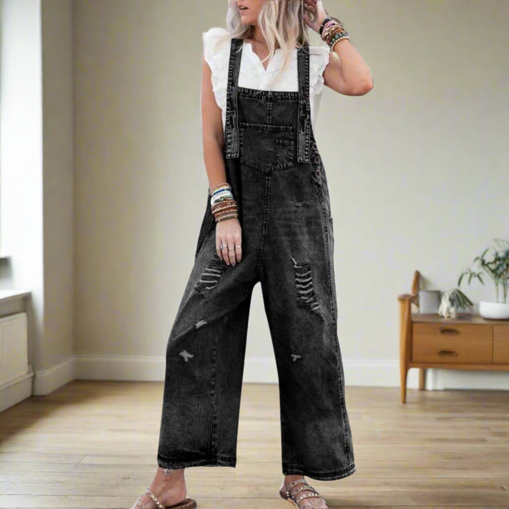 CARMELITA™ | Vintage Wash Adjustable Jumpsuit