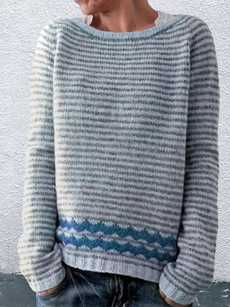 Jai | Striped Casual Knit Sweater