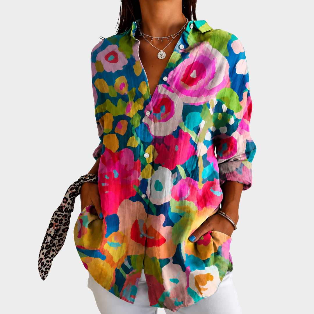 Painted Garden Glow Blouse