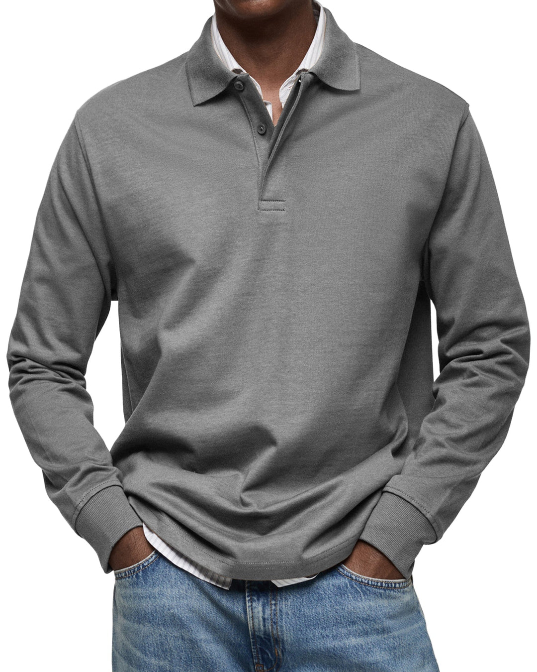 LAURENT MONACO | LUXURY LONG-SLEEVED POLO