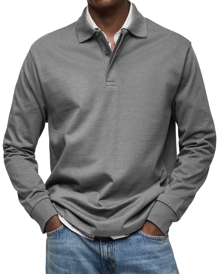 LAURENT MONACO | LUXURY LONG-SLEEVED POLO