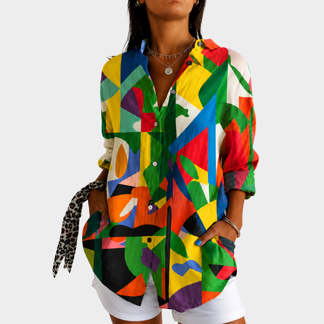 Colour Splash Art Blouse
