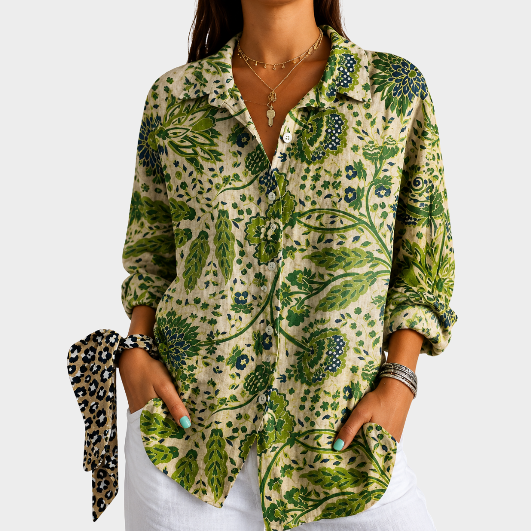 Verdant Garden Escape Blouse