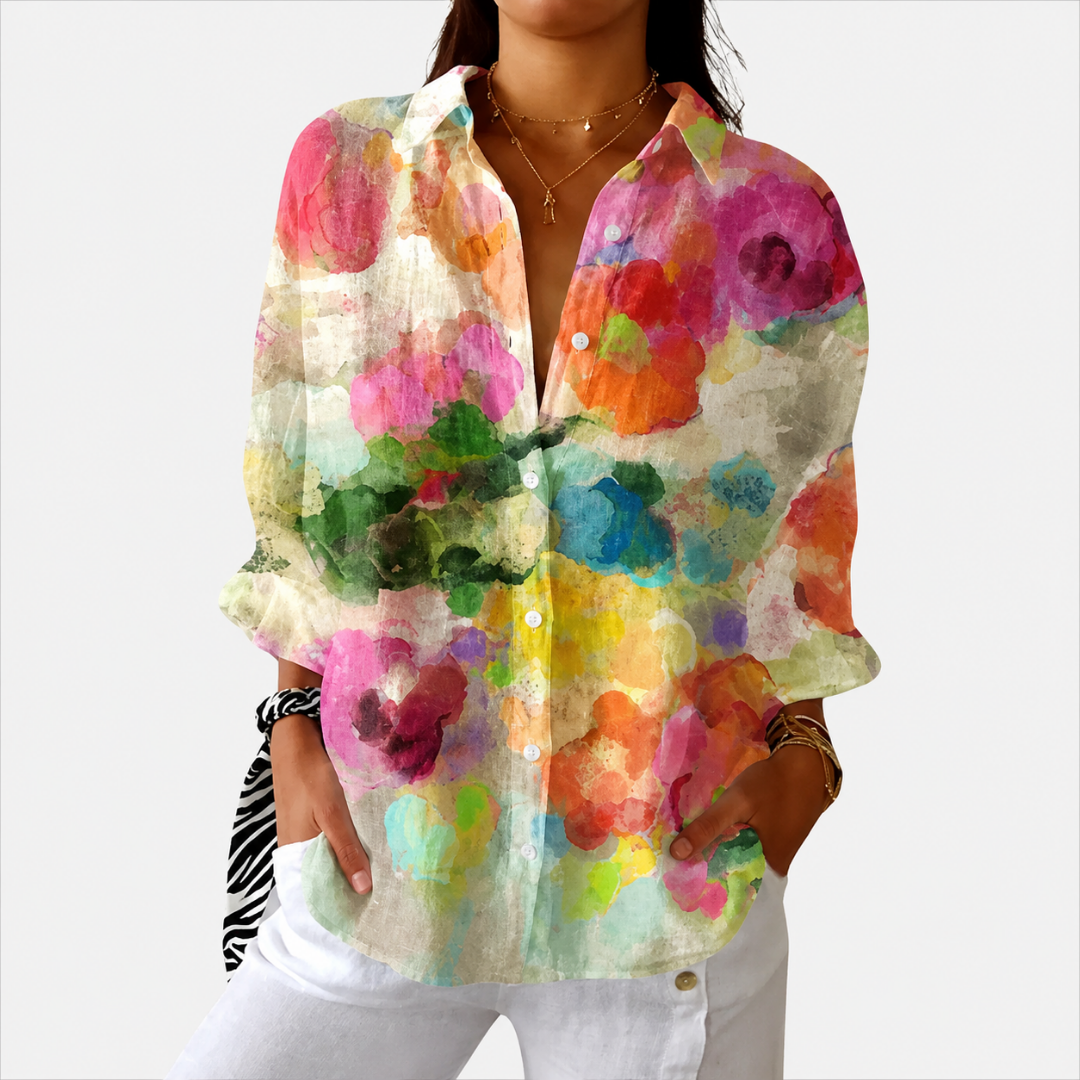 Lightweight and Colourful Printed Blouse
