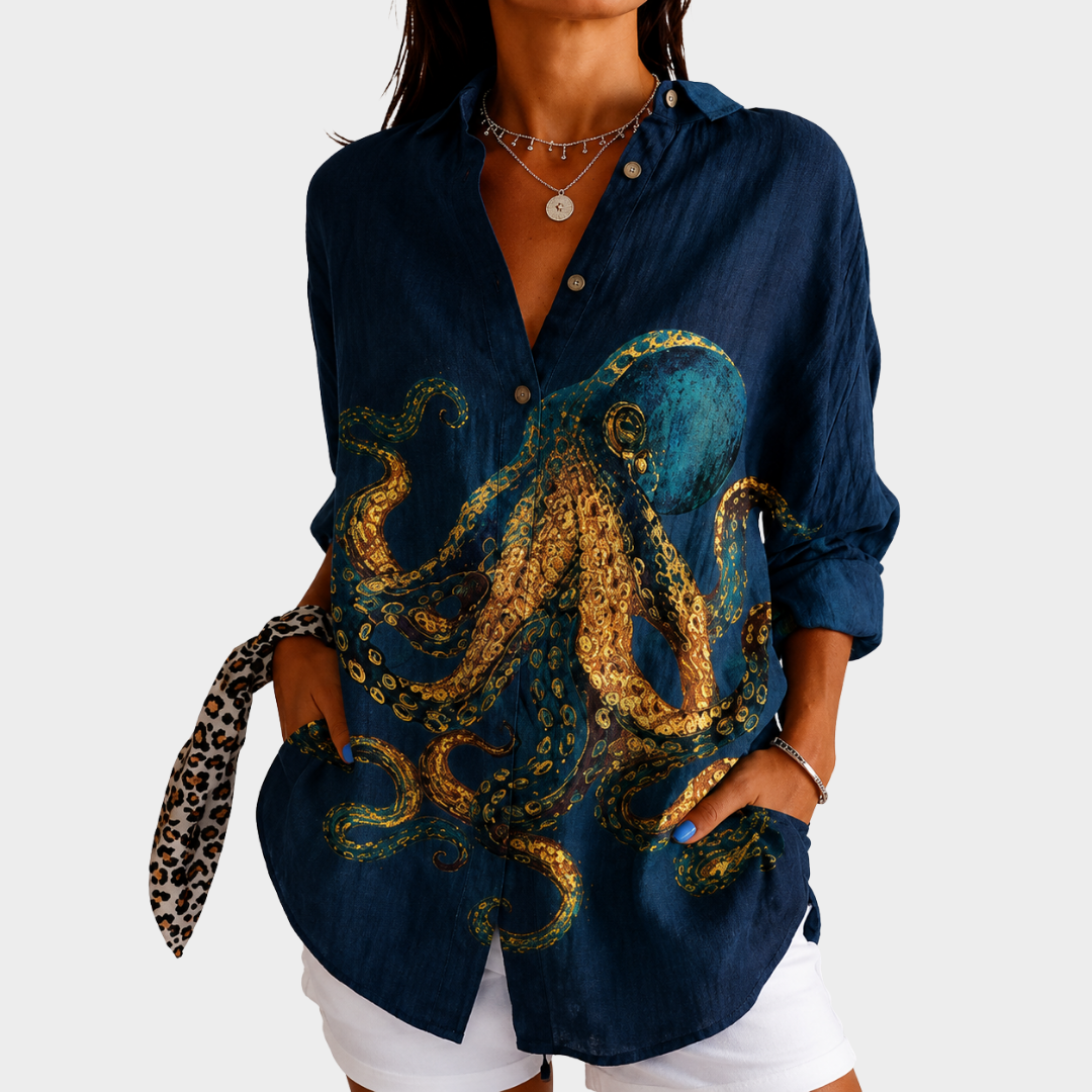 Ocean Treasure Statement Blouse
