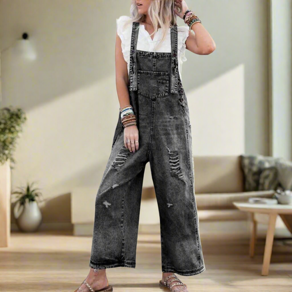 CARMELITA™ | Vintage Wash Adjustable Jumpsuit