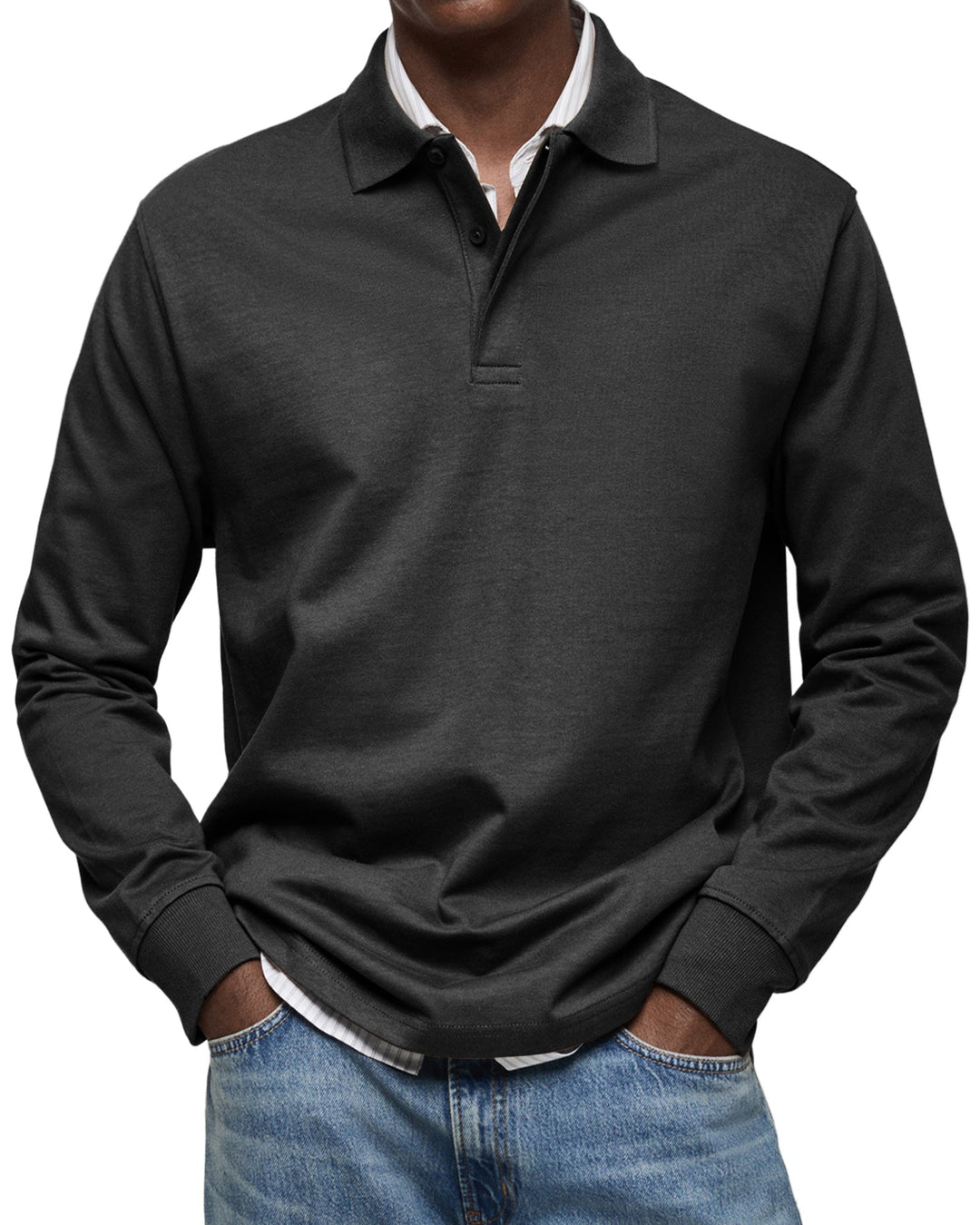LAURENT MONACO | LUXURY LONG-SLEEVED POLO