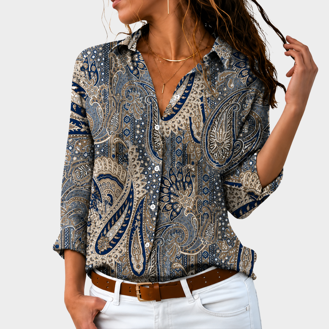 Timeless Paisley Charm Blouse