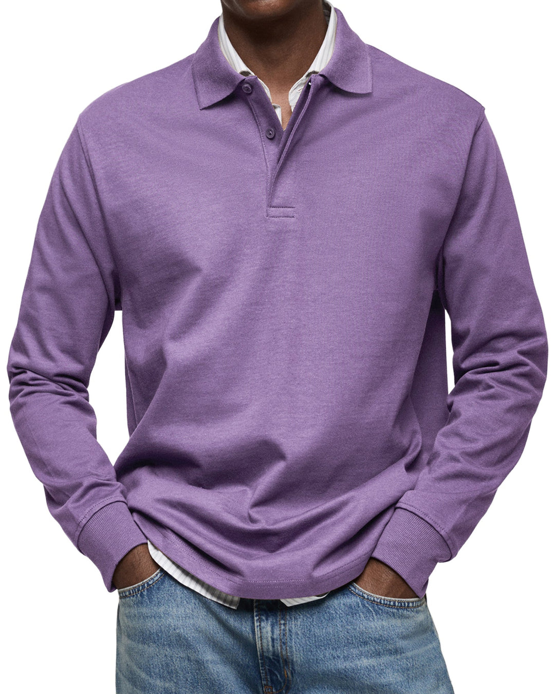LAURENT MONACO | LUXURY LONG-SLEEVED POLO
