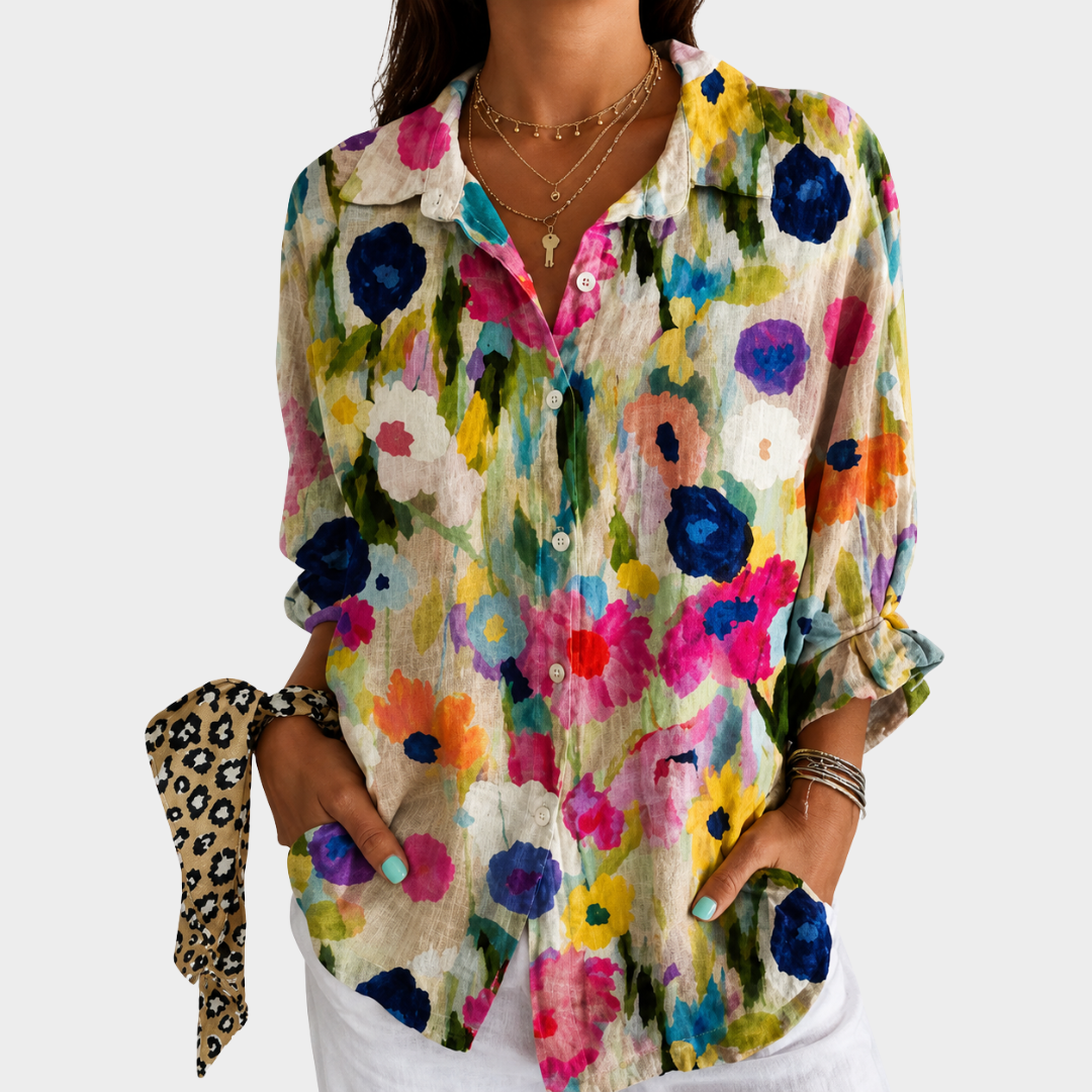 Watercolour Meadow Bloom Blouse