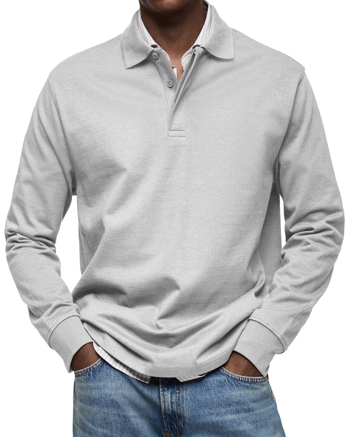 LAURENT MONACO | LUXURY LONG-SLEEVED POLO