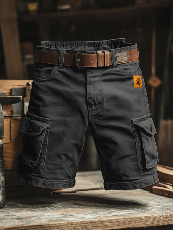 Ben | Retro Short Cargo Trousers with Multiple Pockets