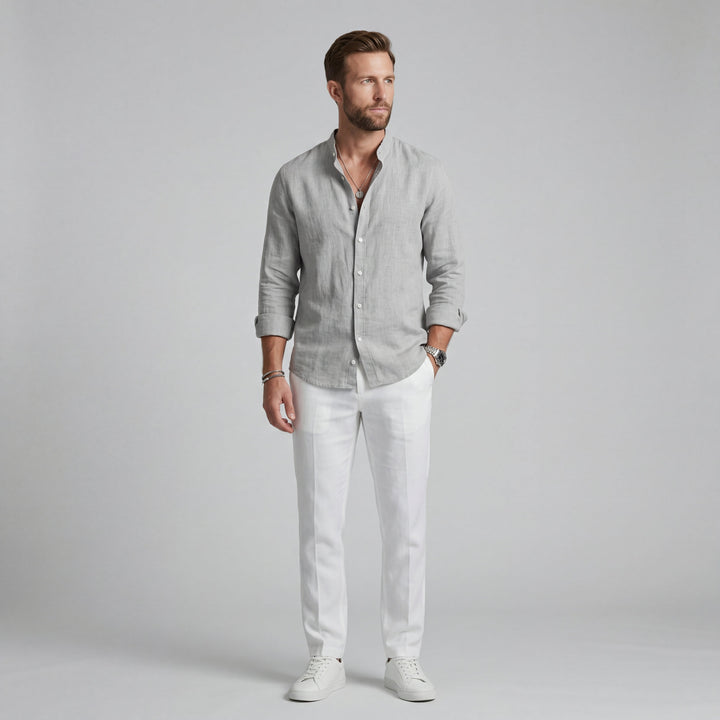 Luca | Elegant and Lightweight Linen Shirt