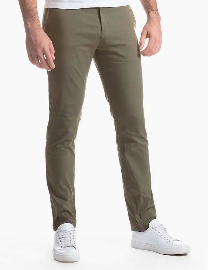 GolfThing Soft-Cotton Stretch Chinos – Slim Fit, All Day Wear