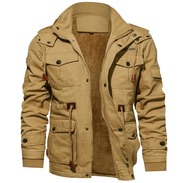 Hugden™ | Men’s Winter Sherpa Jacket with Removable Hood