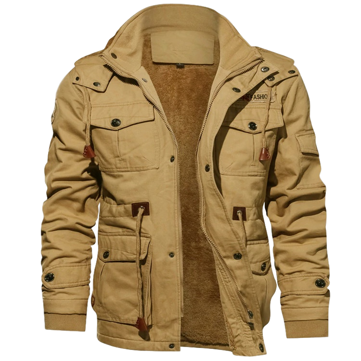 Hugden™ | Men’s Winter Sherpa Jacket with Removable Hood