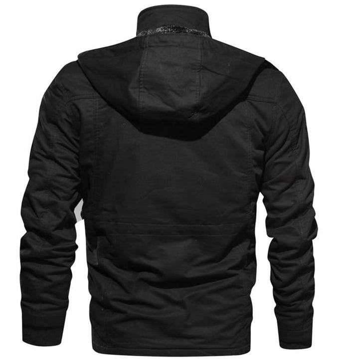 Hugden™ | Men’s Winter Sherpa Jacket with Removable Hood