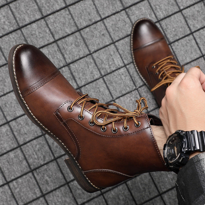 Piet | Faux Leather Ankle Boots