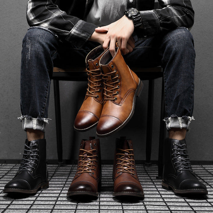 Piet | Faux Leather Ankle Boots