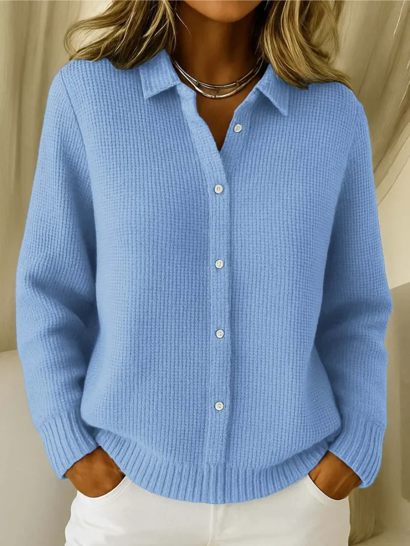 Livia | Knitted cardigan with fine texture