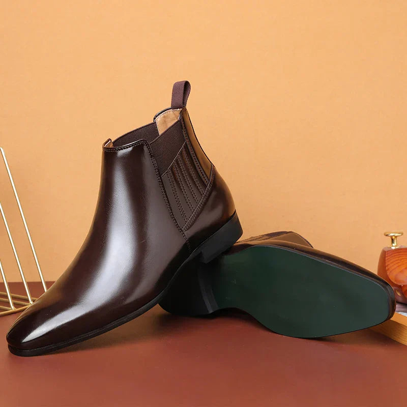 Mark | Faux Leather Ankle Boots
