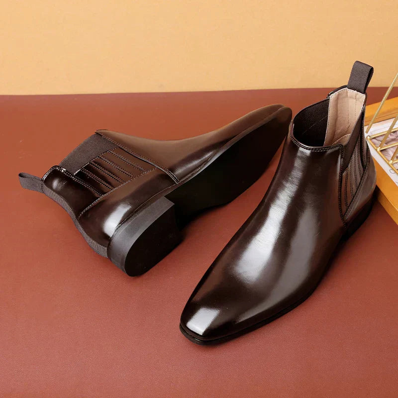 Mark | Faux Leather Ankle Boots