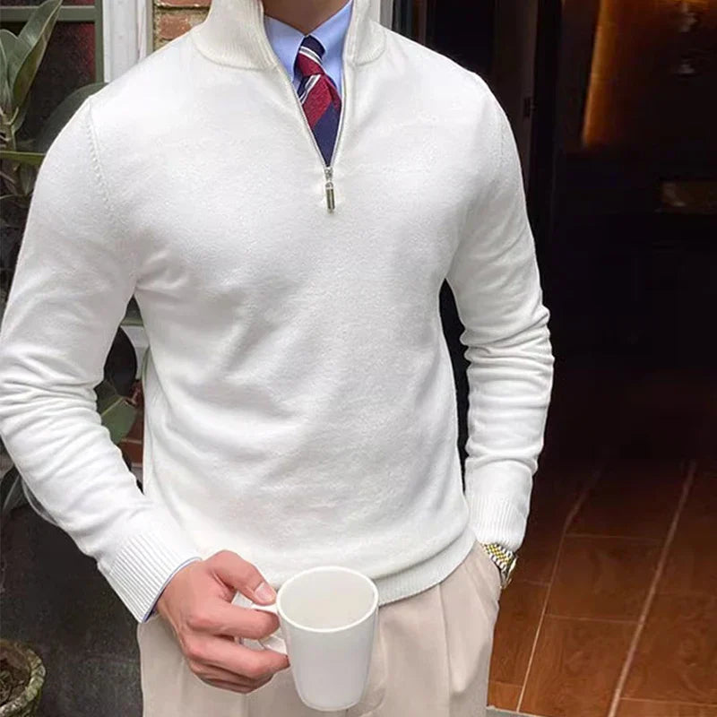 Jevin | Classic Quarter-Zip Sweater