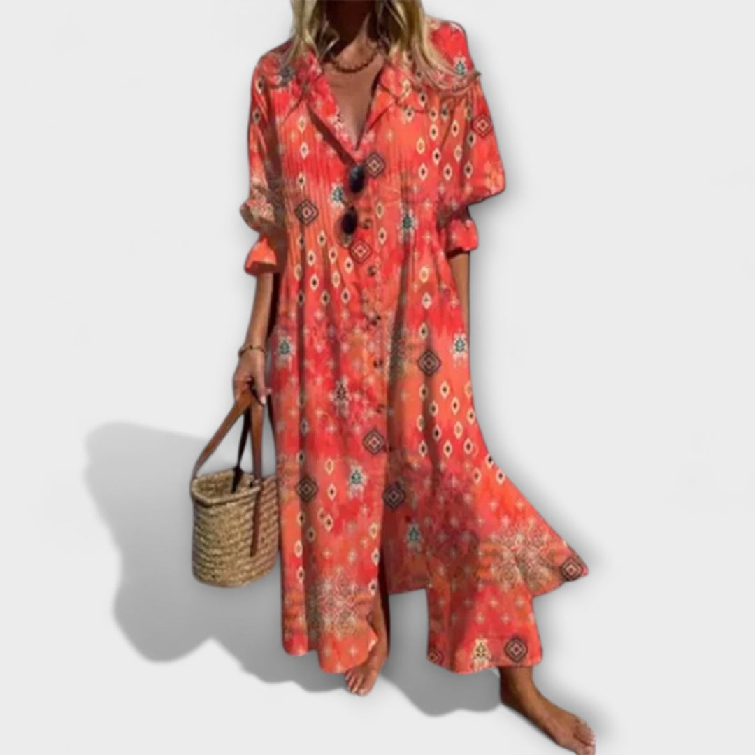 Lila – Flattering Maxi Dress with Tummy Coverage
