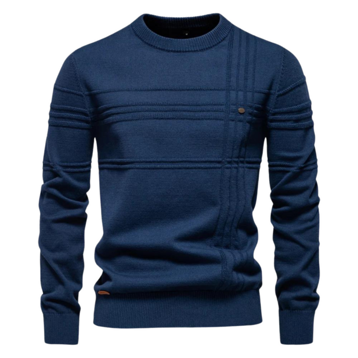 Men's Jumper with Check Design