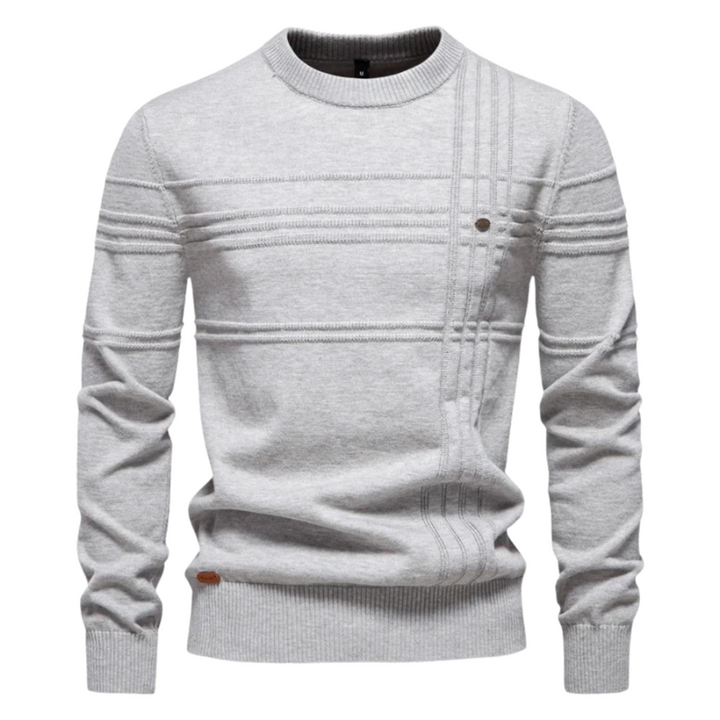 Men's Jumper with Check Design