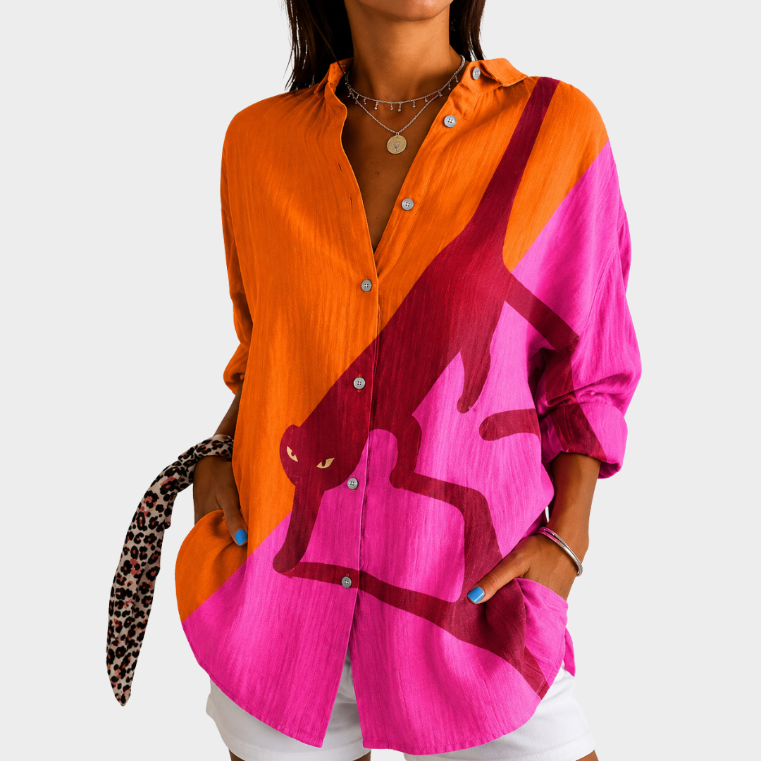 Sunset Safari Statement Blouse