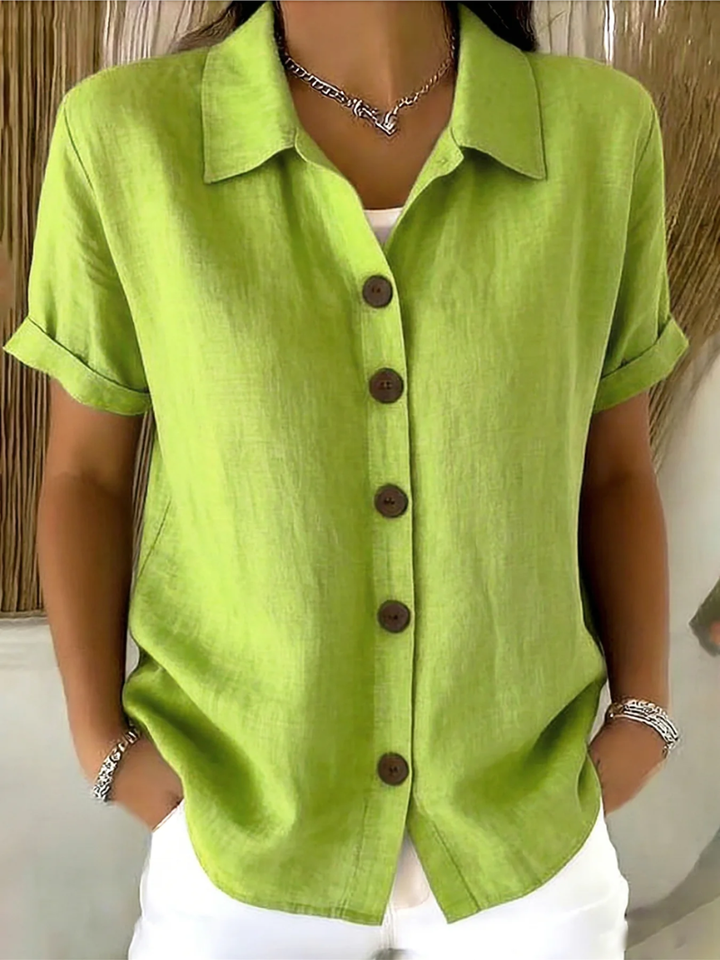 SARA | Button Front Blouse