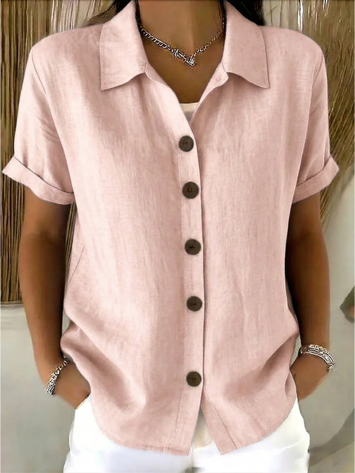 SARA | Button Front Blouse